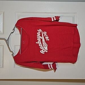 Ohio State University Buckeyes Jersey Style Top Size S